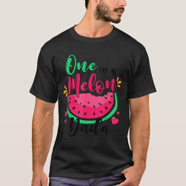 Camiseta One In A Melon Dada Summer Birthday Party Matching (Anverso)