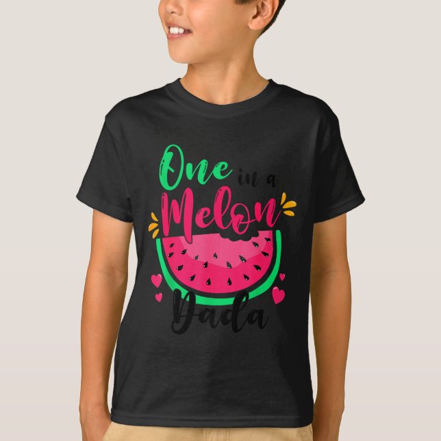 Camiseta One In A Melon Dada Summer Birthday Party Matching (Anverso)