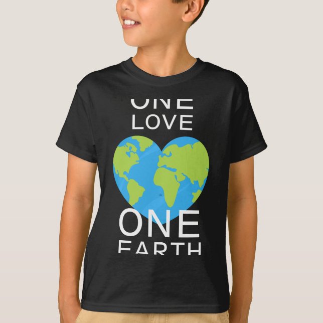 Camiseta One Love One Earth Earth Day Save Our Planet T Shi (Anverso)
