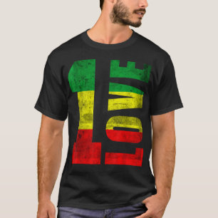 Camiseta One Love Rasta Reggae Jamaican Pride Positivity Vi