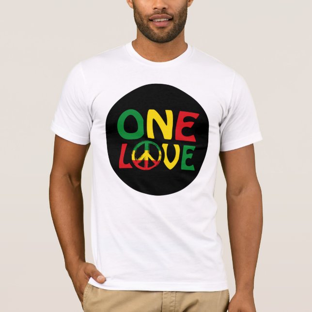 Camiseta One Love, Reggae design (Anverso)