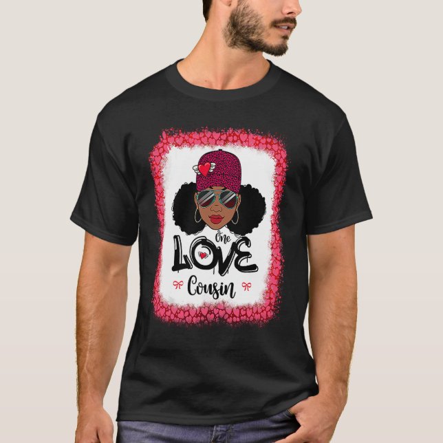 Camiseta One Loved Cousin Black Mom African American Women  (Anverso)
