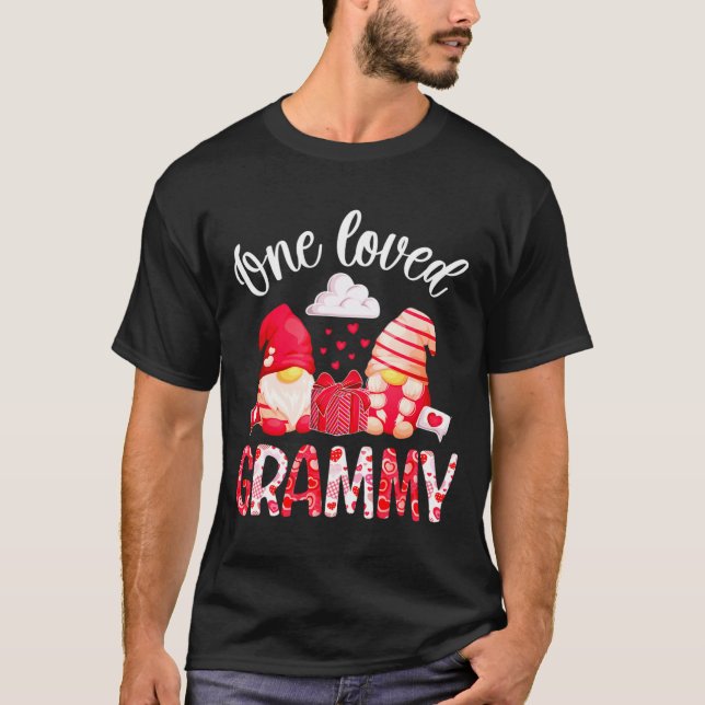Camiseta One Loved Grammy Valentine Grammy Grandma Valentin (Anverso)