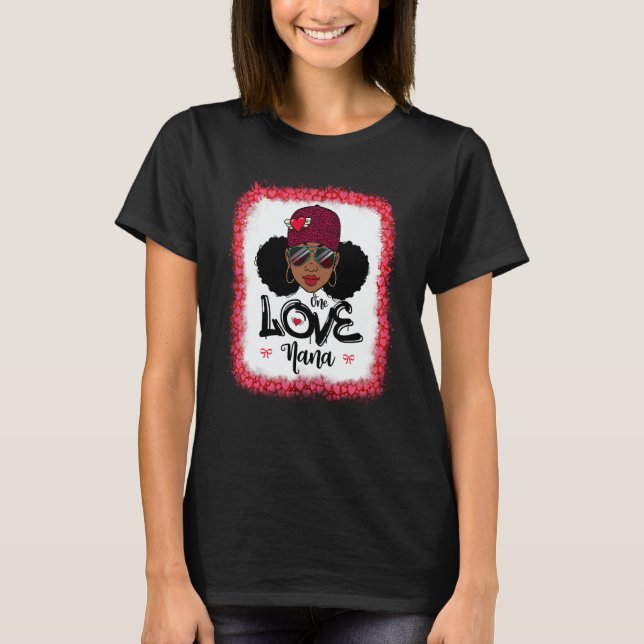 Camiseta One Loved Nana Black Mom African American Women Va (Anverso)