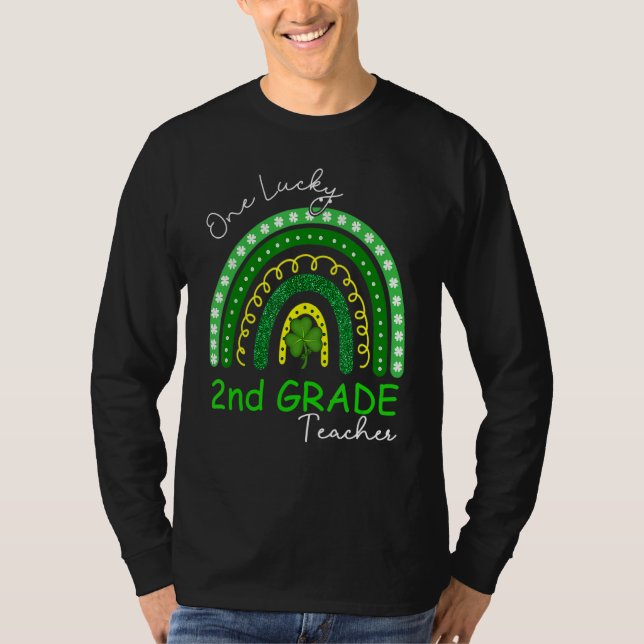 Camiseta One Lucky 2nd Grade Teacher St Patrick's Day 2023  (Anverso)
