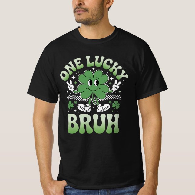 Camiseta One Lucky Bruh Shirt – Funny St Patrick’s Day Clov (Anverso)