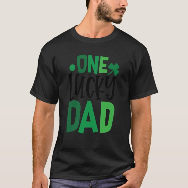 Camiseta One Lucky Dad C Shamrock Irish Ireland (Anverso)