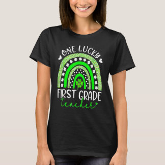 Camiseta One Lucky First Grade Teacher Happy St Patrick's D