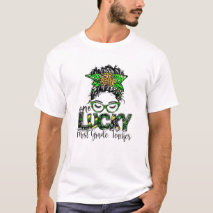 Camiseta One Lucky First Grade Teacher St Patrick Day Teach