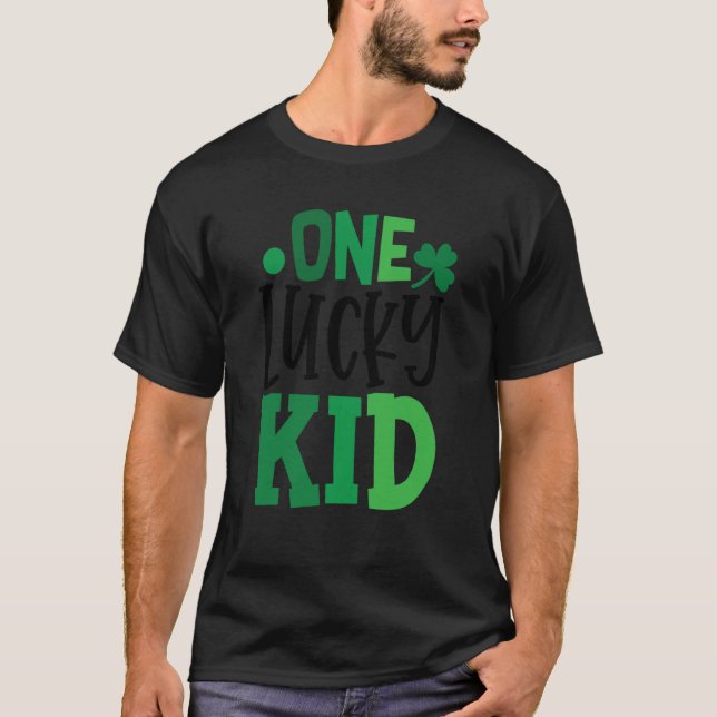 Camiseta One Lucky Kid C Shamrock Irish Ireland (Anverso)