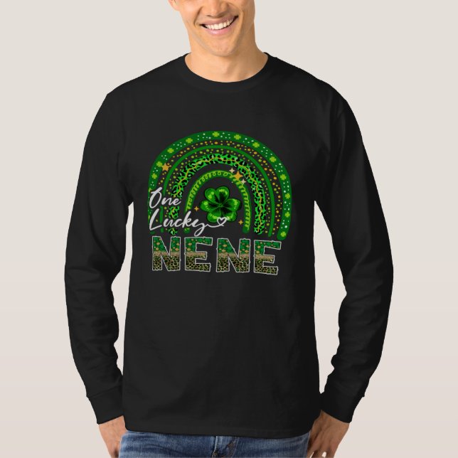Camiseta One Lucky Nene  Shamrock Rainbow St Patrick s Day  (Anverso)