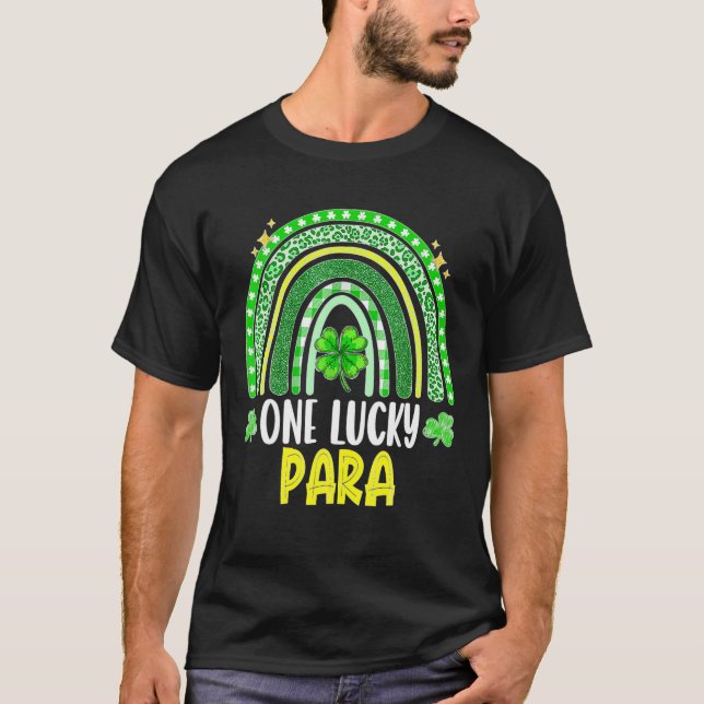 Camiseta One Lucky Para - Familia divertida St Patrick's Da (Anverso)