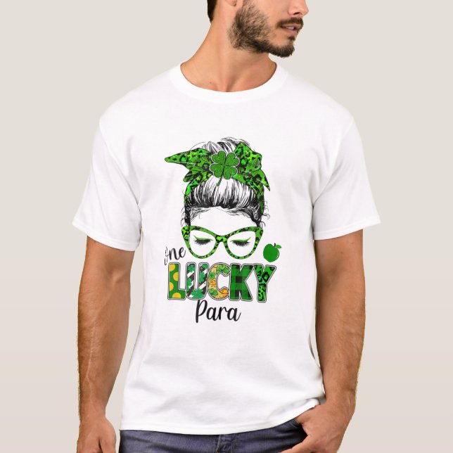 Camiseta One Lucky Para Shamrock St Patrick's Day (Anverso)