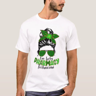 Camiseta One Lucky Pharmacy Technician St Patrick's Day Mes