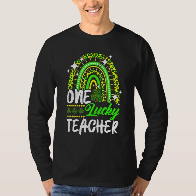 Camiseta One Lucky Shamrock Teacher St Patricku2019s Day Le (Anverso)