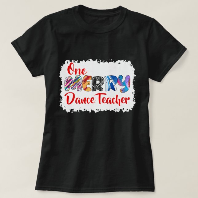 Camiseta One Merry Dance Teacher Christmas PJ Xmas Matching (Diseño del anverso)