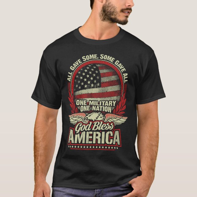 CAMISETA ONE MILITARY ONE NATION  T-SHIRT (Anverso)