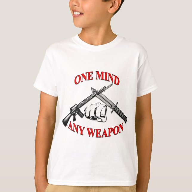 Camiseta One Mind Any Weapon MCMAP (Anverso)
