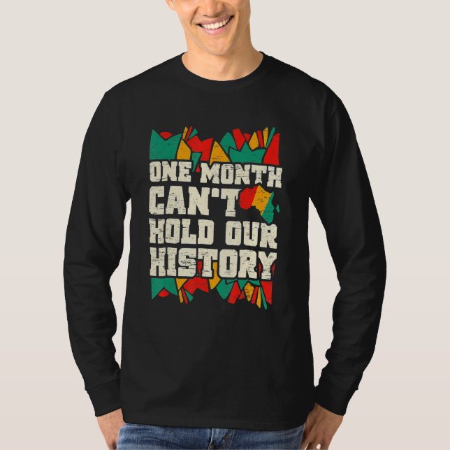 Camiseta One Month Can't Hold Our History African Teacher B (Anverso)