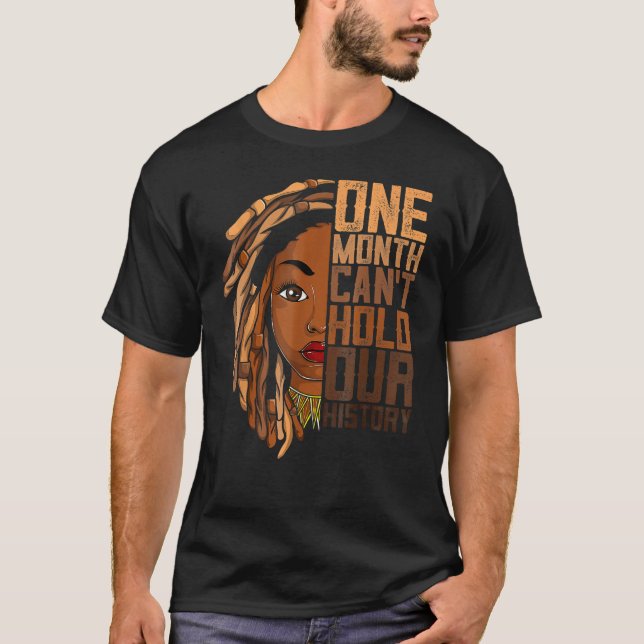 Camiseta One Month Can't Hold Our History Apparel African M (Anverso)