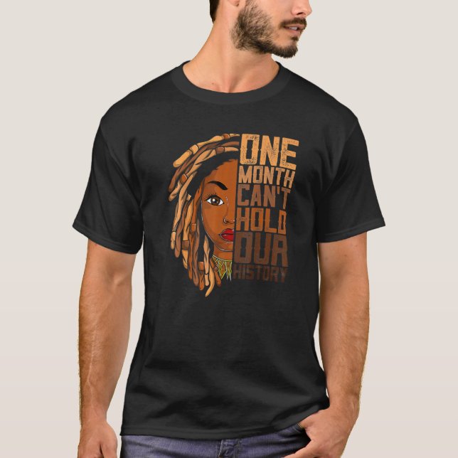 Camiseta One Month Can't Hold Our History Apparel African M (Anverso)