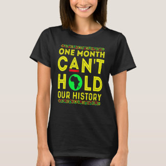 Camiseta One Month Can't Hold Our History Pride Black Histo