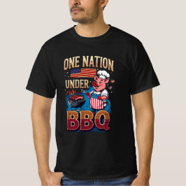 Camiseta One Nation Under BBQ – Vintage Chef Grillmaster