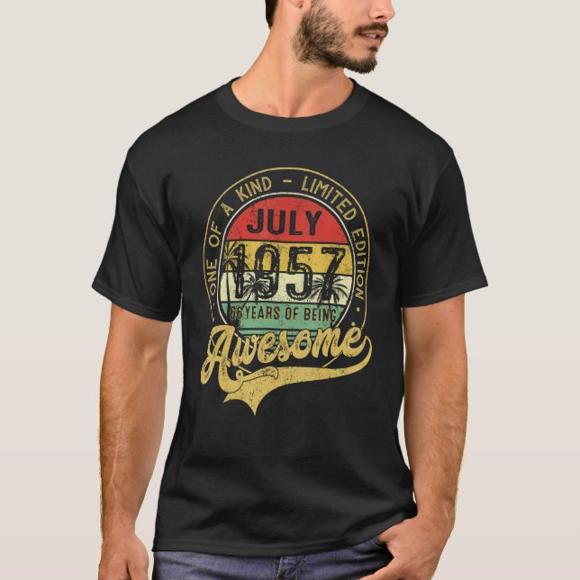 Camiseta One Of A Kind  Awesome Since July 1957 1 (Anverso)