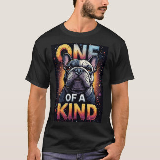 Camiseta One Of A Kind Dog Portrait With Bold Colors