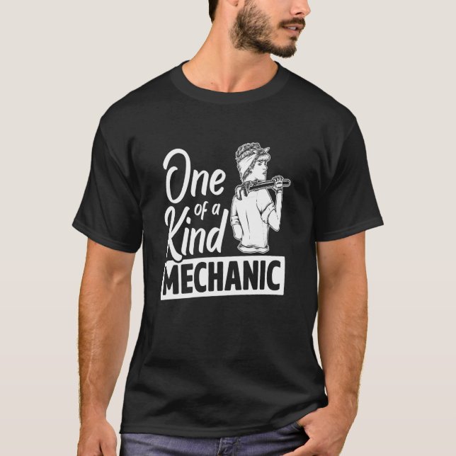 Camiseta One Of A Kind Mechanic Car Repair Automobile Repai (Anverso)