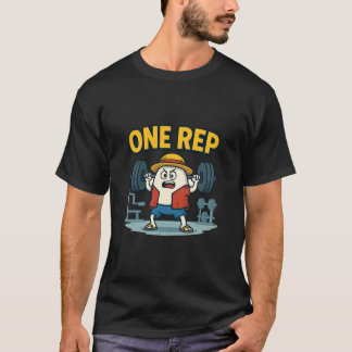 Camiseta ONE REP Funny Gym Cartoon Egg Workout T-Shirt for