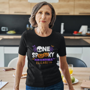 Camiseta One Spooky Grandma, Fun Halloween Family