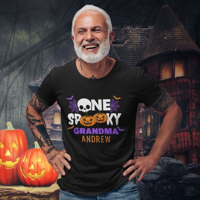 Camiseta One Spooky Grandpa, Fun Halloween Family (Subido por el creador)