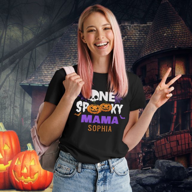 Camiseta One Spooky Mama, Fun Halloween Family (Subido por el creador)