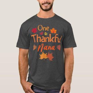 Camiseta One thankful nana Thanksgiving cute women fall aut