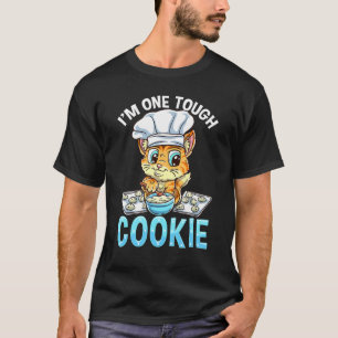 Camiseta One Tough Cookie Cat Cook Pastry Chef Baker Bakery
