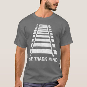 Camiseta One Track Mind Railroad Locomotive Railway G