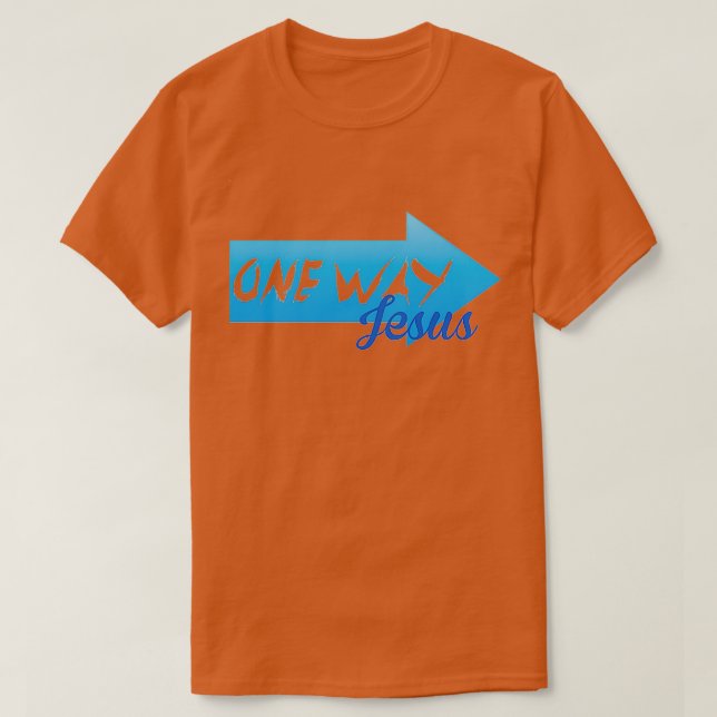 Camiseta One Way Jesus 3 (Diseño del anverso)