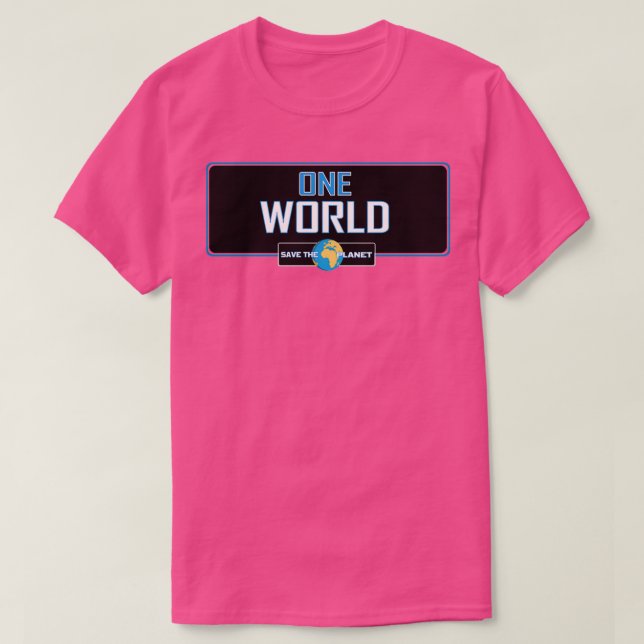 Camiseta One World (Diseño del anverso)