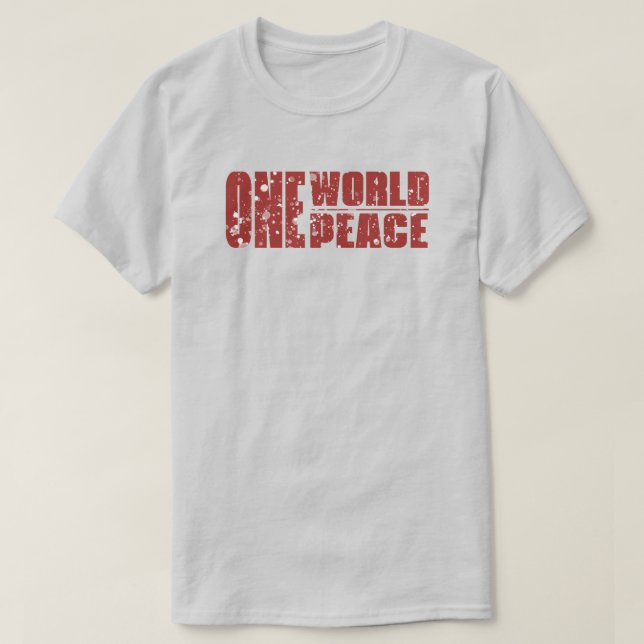 Camiseta One World Peace (Diseño del anverso)