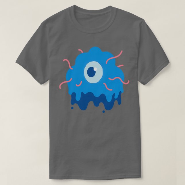 Camiseta OneEyed Melty Cloud Monster With Worms (Diseño del anverso)