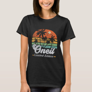 Camiseta Oneil Surname Funny Retro 90 Birthday Beach Famil