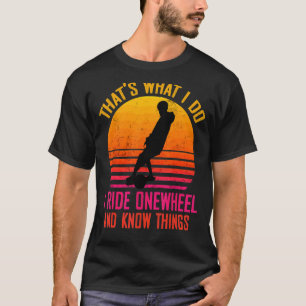 Camiseta OneWheel Patineta Flotar Dueño Patinando retr