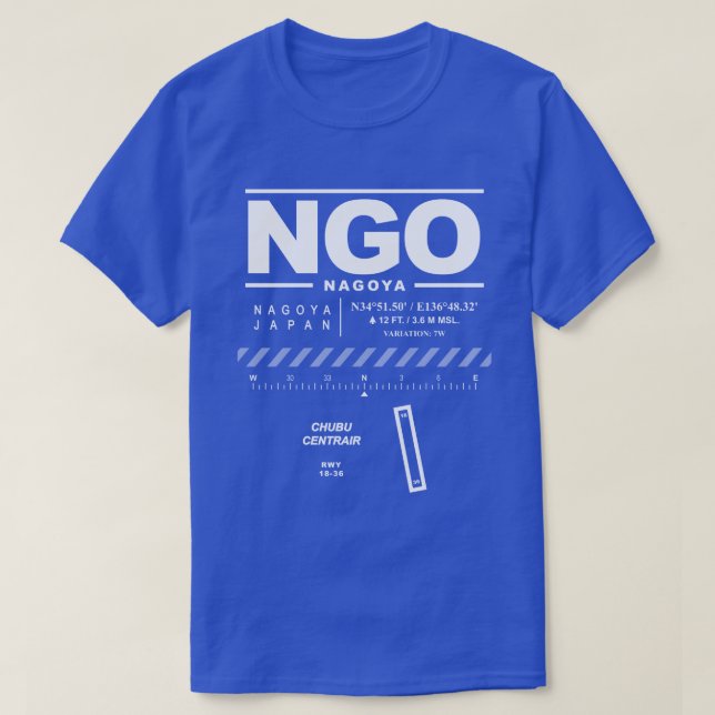 Camiseta ONG del Aeropuerto Internacional de Chubu Centrair (Diseño del anverso)