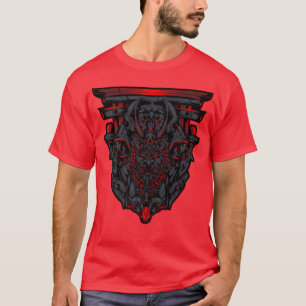 Camiseta Oni Demon Demon Samurai Cosplay Ninja Tec