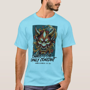 Camiseta Oni Mask Embrace The Tempest – Chaos Is
