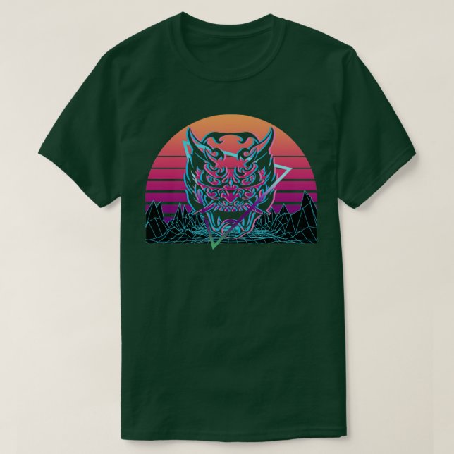Camiseta Oni Mask Yokai Devil Mask Gift (Diseño del anverso)