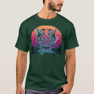 Camiseta Oni Mask Yokai Devil Mask Gift