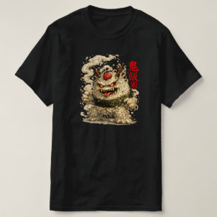 Camiseta Oni Noodle Yokai – Arte de Monstruo de Comida Japo