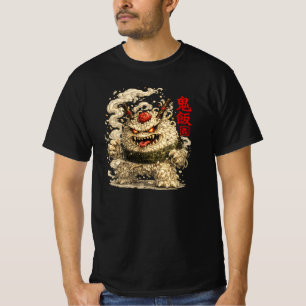 Camiseta Oni Noodle Yokai – Arte de Monstruo de Comida Japo